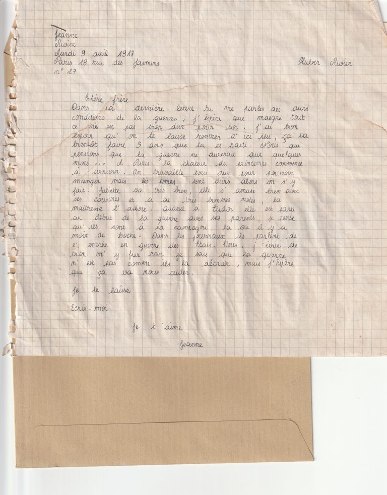 Lettre D'une Infirmière Pendant La Guerre 14 18 Correspondance de guerre, Lettres de poilus et de civils 1914-1918 – le